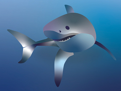 Sharknado animal freeform gradient gradient illustration shark