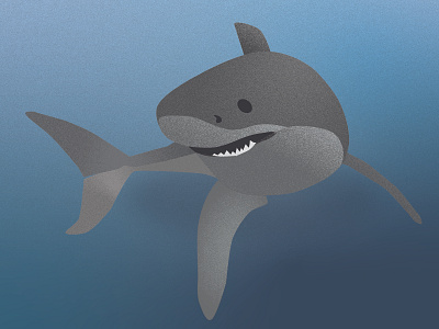 Sharknado Rebound animal freeform gradient gradient illustration stipple