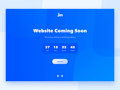 Holding Page Design countdown countdown timer debut debutshot design holding page ui web webdesign website design