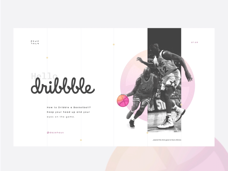Hello Dribbble animation design flat ui ux web website