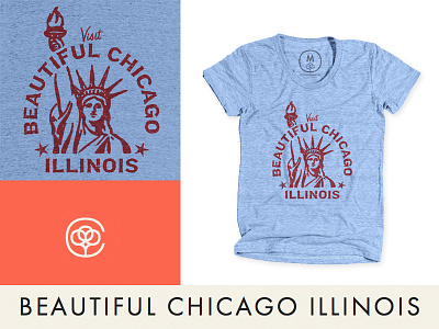 Inaccurate Travel: Chicago apparel chicago cotton bureau statue of liberty tshirt