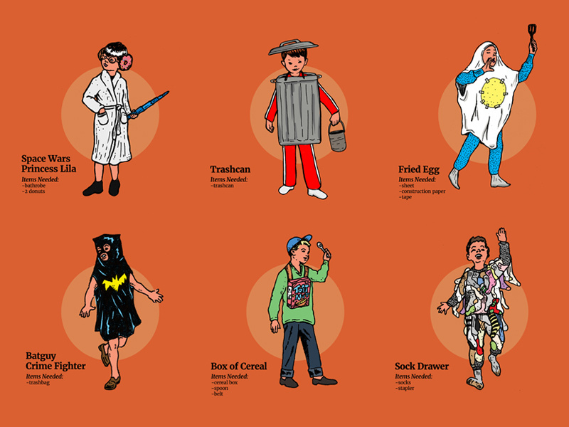 Lazy Halloween Costumes (SuperDeluxe) by Lance McIlhany on Dribbble