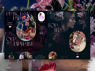 Perfume online store сайт на Tilda 3d animation branding figma graphic design landing page tilda ui ui elements ux uxui webdesign