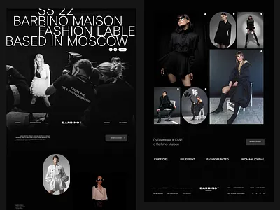 Barbino Prêt-à-Porter SS'22 branding design fashion brands fashionwebdesign figma graphic design illustration landing page logo made on tilda motion graphics tilda ui ui ux ui elements web design webdesign