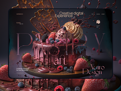 Pastry art / caйты на tilda cake design design e-com figma graphic design illustration landing page tilda ui ui ux ui elements web design webdesign