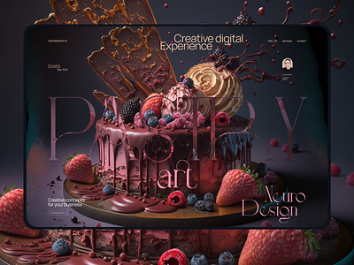 Pastry art / caйты на tilda cake design design e com figma graphic design illustration landing page tilda ui ui ux ui elements web design webdesign