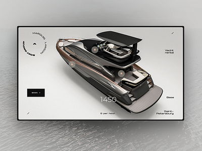 Yacht rental concept 1 design interface interface design landing page one page ui ui ux ui elements uidesign uiux ux web web desgin web design webdesign