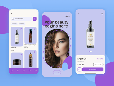 Cosmetics mobile app app beauty beauty product cosmetic cosmetics e commerce ios marketplace mobile online store uidesign uiux