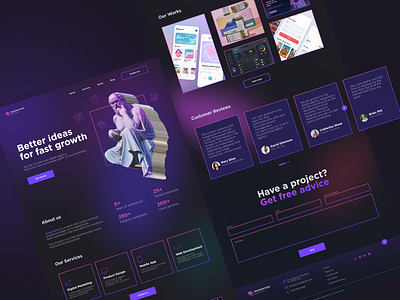 Imagination - Digital Agency Landing page (details)