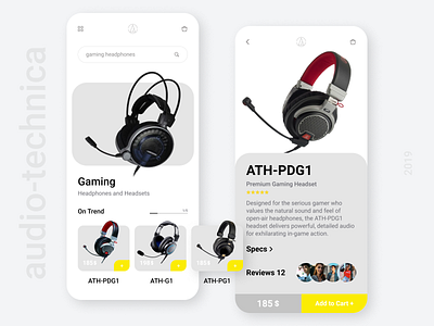 Mobile App for Audio-technica store