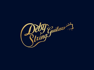 Deby Strings Guitars My Old Project guitar guitar logo handwriting handwritten handwritting letter lettering lettering art lettering artist lettering challenge lettering design lettering logo letters logo logo design logodesign logos logotype typography typography art