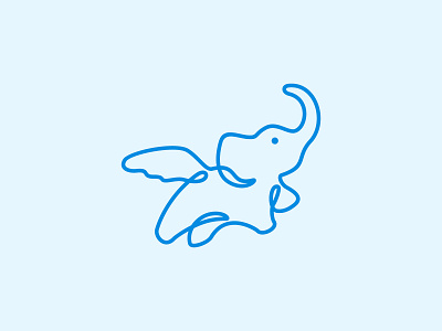 Flying Elephant Logo Design