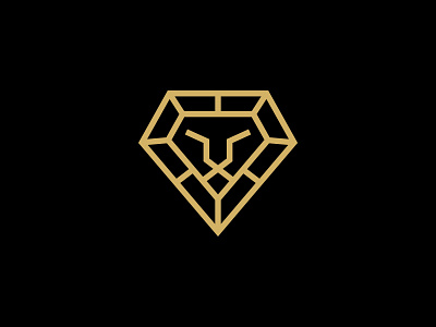 Lion Head Diamond Logo Designs branding diamond diamond logo diamonds elegant logo lion lion head lion king lion logo lions logo logo design logos luxury logo minimalist logo monoline logo pictorial mark simple logo sophisticated logo unique design
