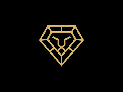 Lion Head Diamond Logo Designs