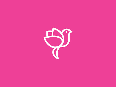 Bird And Flower Logo Designs
