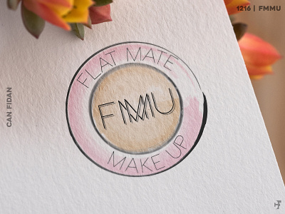 Flat Mate Make Up | Logo Design can canfidan cemal design fidan flat fmmu illustration illustrator logo logodesign make make up makeup mate mockup photoshop typography vector vector art