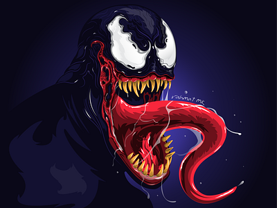 Venom - Fan art #weareVenom competition art design digital art flat illustration illustration art marvel comics sony spiderman vector vector art vector artwork vector artworks venom