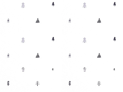 Minimalist pattern christmas design ecology minimalist nature pattern pine trees watercolor winter