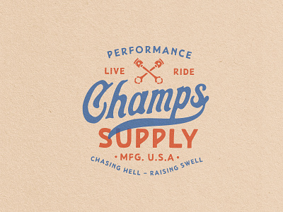 Champs Supply branding design illustration lettering logo type typography