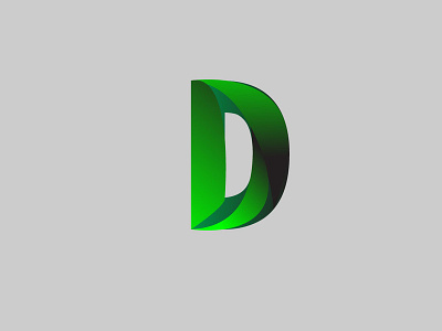 Letter D design design graphic flat lettering logo vector