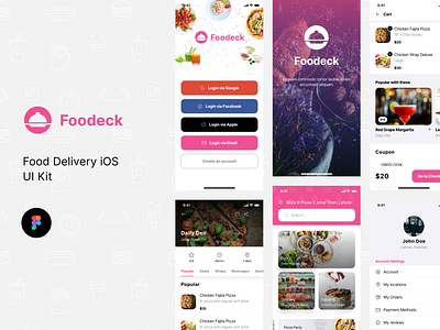 Foodeck - Food Delivery UI Kit