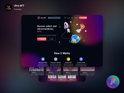 Ultra NFT - Figma UI Kit (For Greelogix)