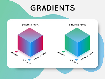 Cuboid Gradients color cube design flat gradient illustration isometric minimal ui ux vector web website