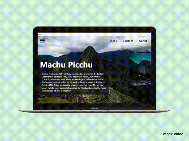 Playing with Adobe XD adobe xd animation design illustration minimal nature places tour trip ui ux web