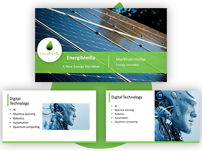 EnergiMedia PPT design energy illustration minimal nature ppt presentation presentation design presentation template technology