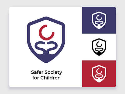 SSC Logo branding child design design competition flat icon illustrator logo minimal protection vector website