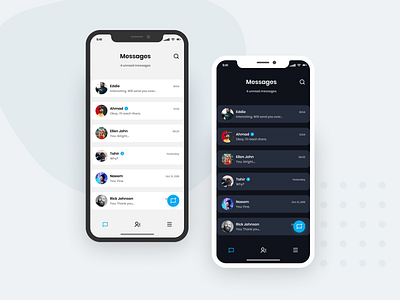 Simple Message App app chat concept design contact design design concept figma figmadesign flat iphonex message minimal ui ux vector