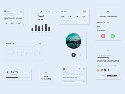 Exploring Neumorphism (Cards)