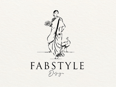 Logo inspiration for @fabstyle_design fashion illustration indian logo logo design
