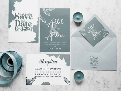 wedding invitation mockup