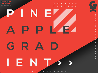 Pinapple gradient | Typography design font graphic design logo logo design photoshop poster print title typogaphy typography