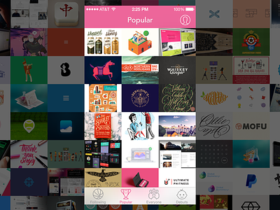 Posterized App (Popular) - Design Inspiration from Dribbble