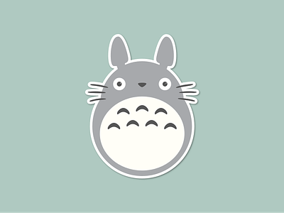 Totoro Sticker design sticker studio ghibli totoro