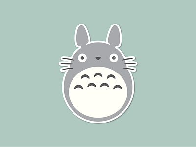 Totoro Sticker design sticker studio ghibli totoro