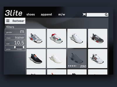 SalesPage clothing footwear sales page ui