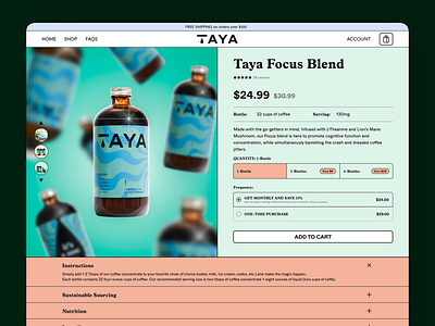 Taya Product Page Design banner banner design branding design illustration logo ui ui design web design website