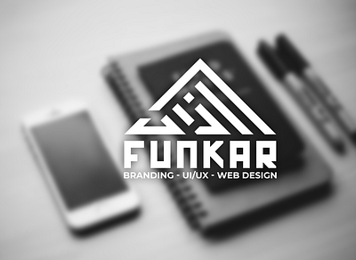 Azad Funkar Free Artist Logo Design branding design flat logo logo design branding logo design concept minimal ui ux vector