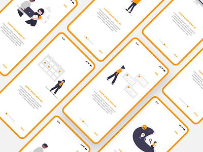 Free onboarding Xd Screens for UI Design