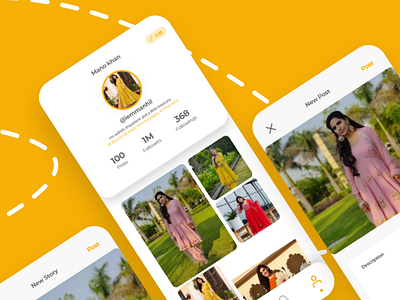 Social Media app Design - Bikn ui ux