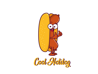 Cool hotdog - logo design