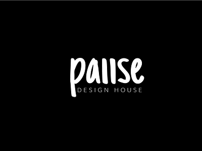 Pause Design House branding design flat illustration illustrator logo logo design logo design branding logo design concept typography vector