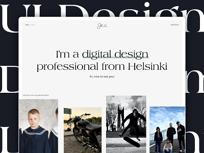 New personal portfolio site! development helsinki locomotive parallax portfolio portfolio site scandinavian style ui website