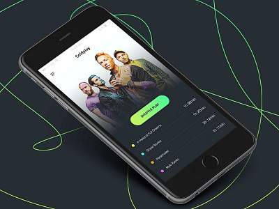 Day #41 - Music app 100daysofui app coldplay dailyui helsinki music ui