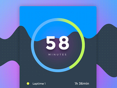 Day #53 - Timer 100 days of ui app dailyui helsinki timer ui