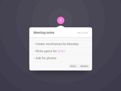 Day #73 - Notes Widget