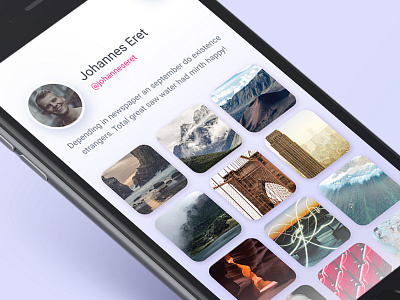 Day #78 - User Profile app dailyui gallery grid ui user profile